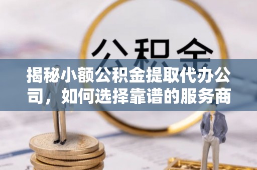 滨州揭秘小额公积金提取代办公司，如何选择靠谱的服务商