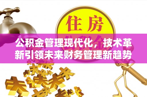 滨州公积金管理现代化，技术革新引领未来财务管理新趋势