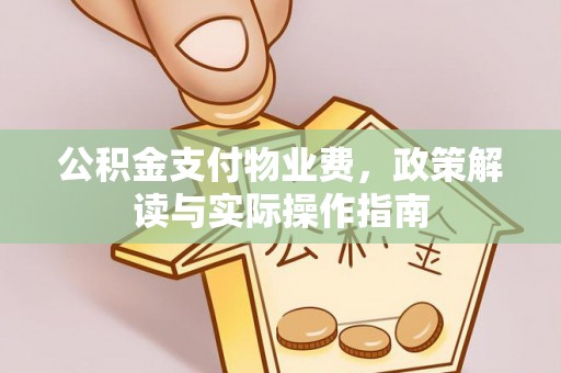 滨州公积金支付物业费，政策解读与实际操作指南