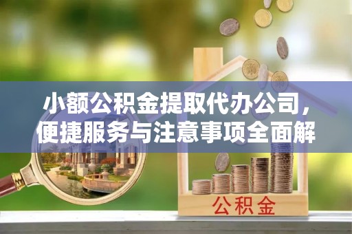滨州小额公积金提取代办公司，便捷服务与注意事项全面解析