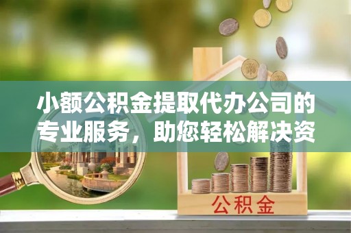 滨州小额公积金提取代办公司的专业服务，助您轻松解决资金难题
