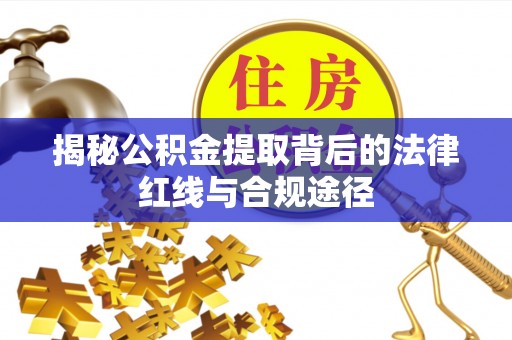 滨州揭秘公积金提取背后的法律红线与合规途径