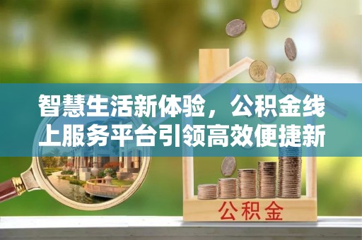 滨州智慧生活新体验，公积金线上服务平台引领高效便捷新时代