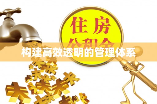 滨州构建高效透明的管理体系