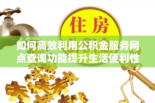 滨州如何高效利用公积金服务网点查询功能提升生活便利性