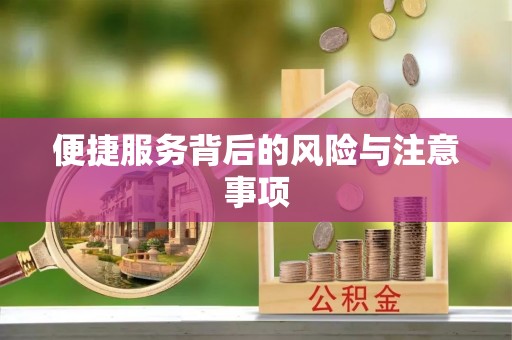 滨州便捷服务背后的风险与注意事项